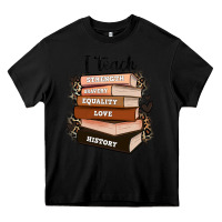 Black i teach strength bravery equality love history Heavy Core Tee - Zillion Design Studio