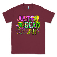 Burgundy Just Bead it Classic Tee - CowhideDigitalArt
