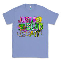Colony Blue Just Bead it Classic Tee - CowhideDigitalArt