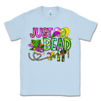 Dusty Blue Just Bead it Classic Tee - CowhideDigitalArt