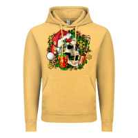 Vintage Mustard christmas skull and gift Vintage Hoodie - AdoDesignShop