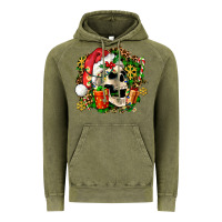 Vintage Olive christmas skull and gift Vintage Hoodie - AdoDesignShop