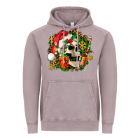 Vintage Zinc christmas skull and gift Vintage Hoodie - AdoDesignShop