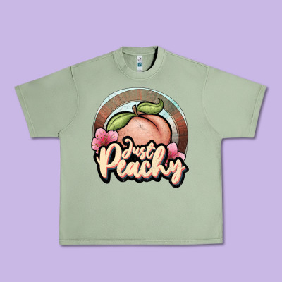 Just Peachy Urban Heavy Tee Designed By Jahusdesignshop