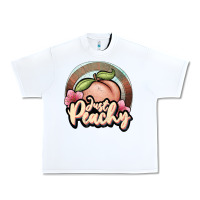 White just peachy Urban Heavy Tee - JahusDesignShop