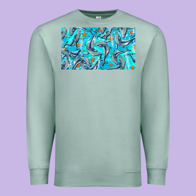 Humpback Whale  Cup Premium Sweatshirt Designed By Barkaloodesign