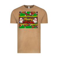 Vintage Camel merry Christmas with Santa Claus Vintage Tee - AdoDesignShop