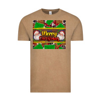 Vintage Coffee merry Christmas with Santa Claus Vintage Tee - AdoDesignShop
