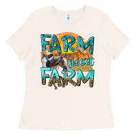 Bone farm sweet farm with horses Ladies Tee - texasbilliewilder