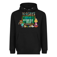 Black 100 days smarter 100 dias mas brillante Heavyweight Hoodie - SublimationCraftShop