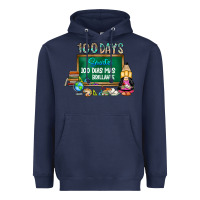 Navy 100 days smarter 100 dias mas brillante Heavyweight Hoodie - SublimationCraftShop