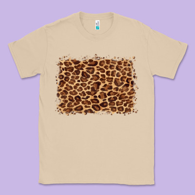 Leopard Background Classic Tee Designed By Barkaloodesign