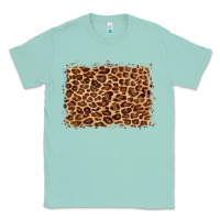 Seafoam leopard background Classic Tee - BarkalooDesign