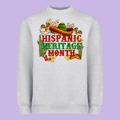 National Hispanic Heritage Month Heavyweight Sweatshirt Designed By Bundleandbundleshop