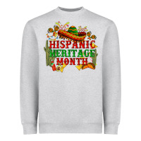 Heather Grey national hispanic heritage month Heavyweight Sweatshirt - BundleAndBundleShop