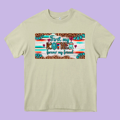First My Mother Forever My Friend  License Plate Heavy Core Tee Designed By Artiststas