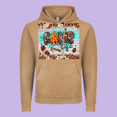 Camp Life Vintage Hoodie Designed By Jahusdesignshop