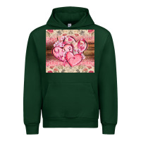 Forest Green cancer hearts Urban Hoodie - CowGirlArtShop