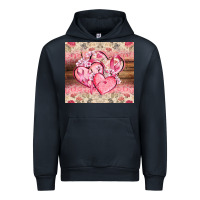 Navy cancer hearts Urban Hoodie - CowGirlArtShop