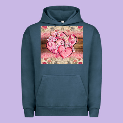 Cancer Hearts Urban Hoodie Designed By Cowgirlartshop
