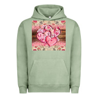 Pigment Oil Green cancer hearts Urban Hoodie - CowGirlArtShop