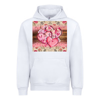 White cancer hearts Urban Hoodie - CowGirlArtShop