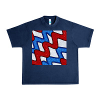 Navy Glitter 4th Of July Seamless Pattern Urban Heavy Tee - BundleAndBundleShop
