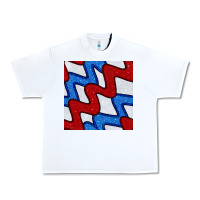 White Glitter 4th Of July Seamless Pattern Urban Heavy Tee - BundleAndBundleShop