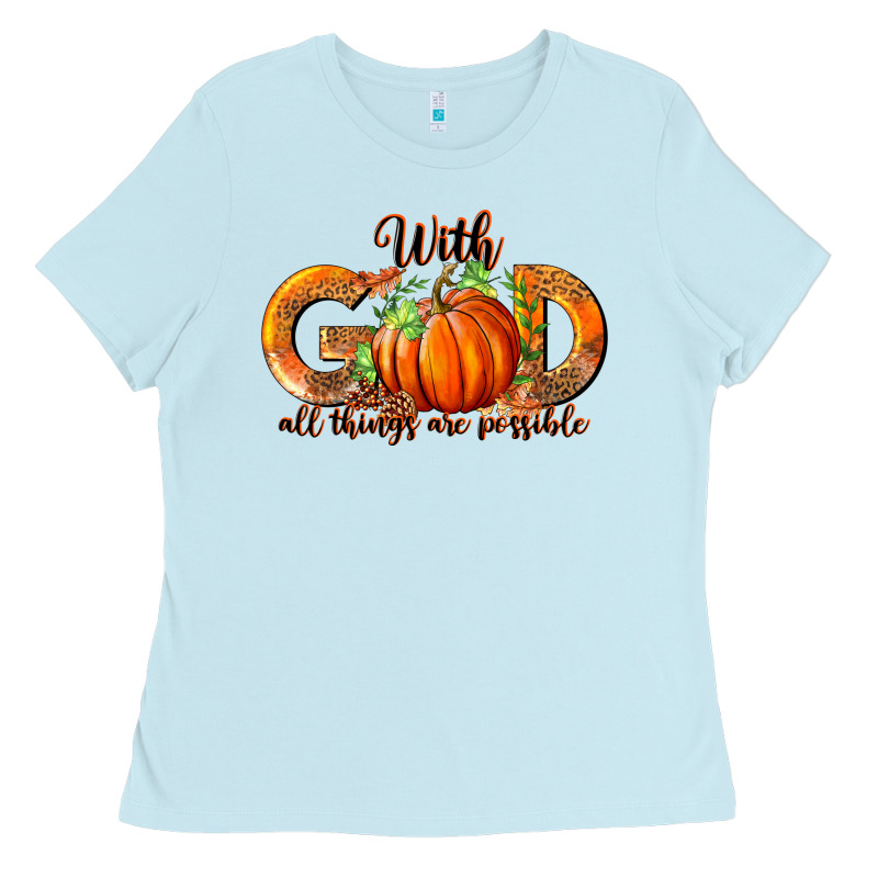 With God All Thing Are Possible Ladies Tee by RanaPortraitStore | Teevron