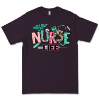 Plum nurse life Premium Tee - texasbilliewilder