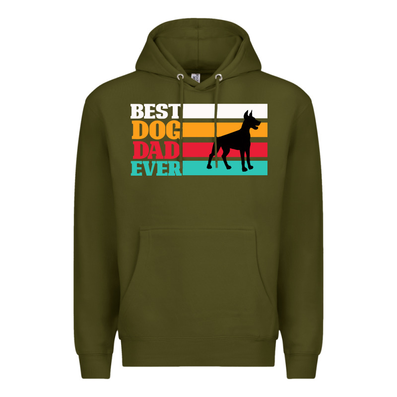 Best Dog Dad Ever Premium Hoodie by Bettercallsaul | Teevron