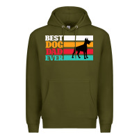 Army Green Best Dog Dad Ever Premium Hoodie - Bettercallsaul