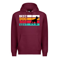 Burgundy Best Dog Dad Ever Premium Hoodie - Bettercallsaul