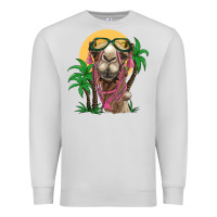 Dove Grey camel with oasis Premium Sweatshirt - BarkalooDesign