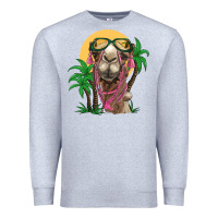 Heather Grey camel with oasis Premium Sweatshirt - BarkalooDesign