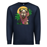 Navy camel with oasis Premium Sweatshirt - BarkalooDesign