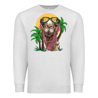 Oatmeal Heather camel with oasis Premium Sweatshirt - BarkalooDesign