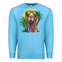 Ocean Blue camel with oasis Premium Sweatshirt - BarkalooDesign