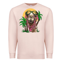 Pale Pink camel with oasis Premium Sweatshirt - BarkalooDesign