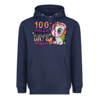 Navy 100 magical days school Heavyweight Hoodie - SublimationCraftShop