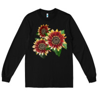 Black Florenza Sunflower Long Sleeve Tee - LillyAllenDesigns