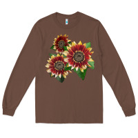 Chestnut Florenza Sunflower Long Sleeve Tee - LillyAllenDesigns