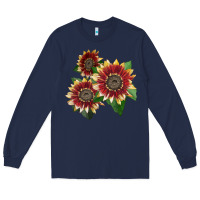 Navy Florenza Sunflower Long Sleeve Tee - LillyAllenDesigns