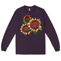 Plum Florenza Sunflower Long Sleeve Tee - LillyAllenDesigns