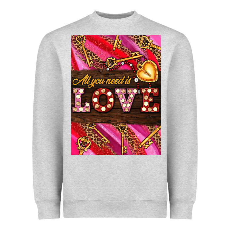 All You Need Is Love Heavyweight Sweatshirt by AdoDesignShop | Teevron