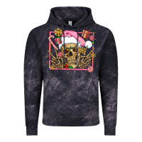 Cloud Black pink christmas skeleton Vintage Hoodie - AdoDesignShop