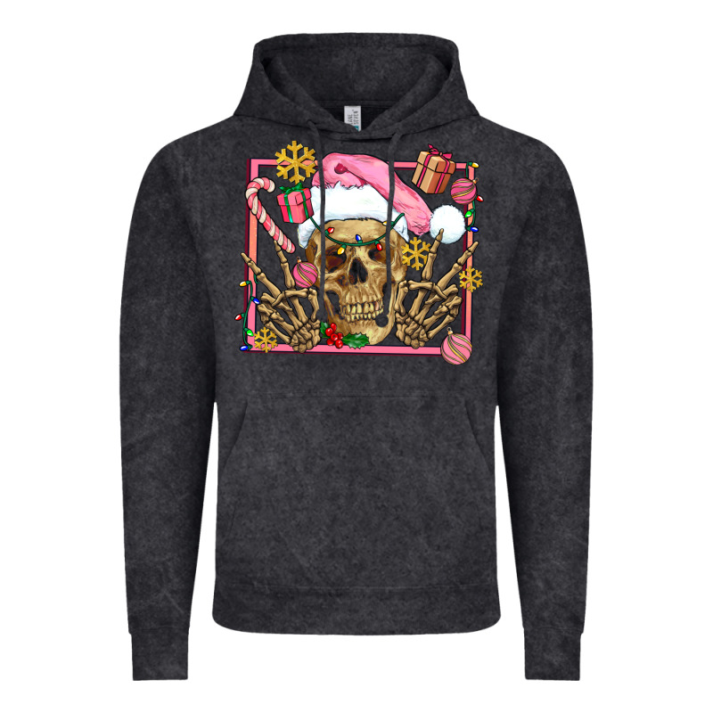 Pink Christmas Skeleton Vintage Hoodie by AdoDesignShop | Teevron