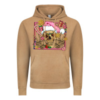 Vintage Camel pink christmas skeleton Vintage Hoodie - AdoDesignShop