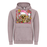 Vintage Zinc pink christmas skeleton Vintage Hoodie - AdoDesignShop
