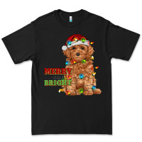 Merry And Bright Toy Poodle Premium Tee | Teevron